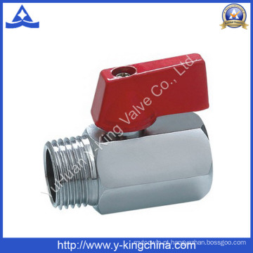 Male Male Male Aluminum Handle Brass Mini Ball Valve (YD-1037)